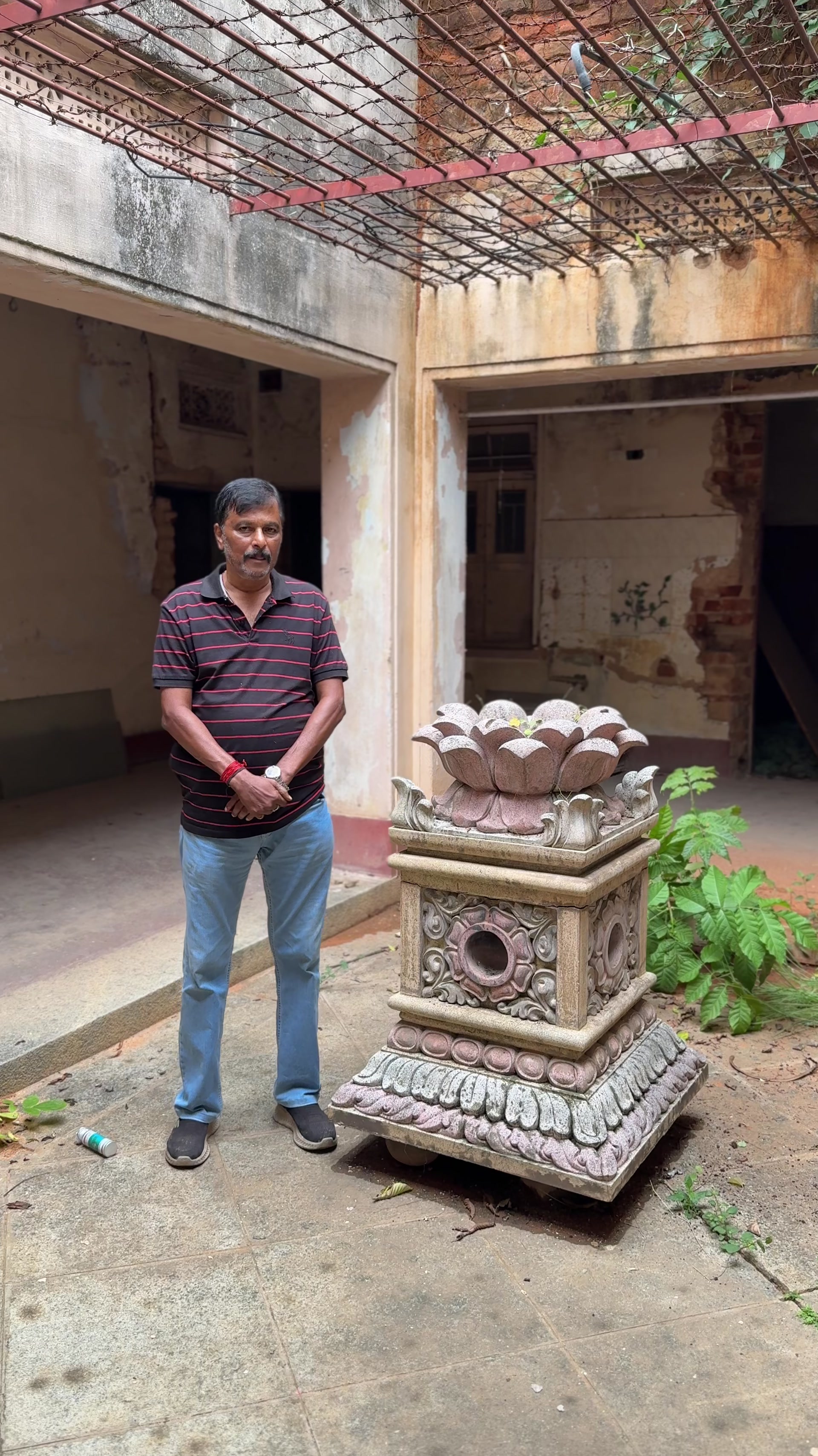 Vijaya Kumar, of the family that kept the house.