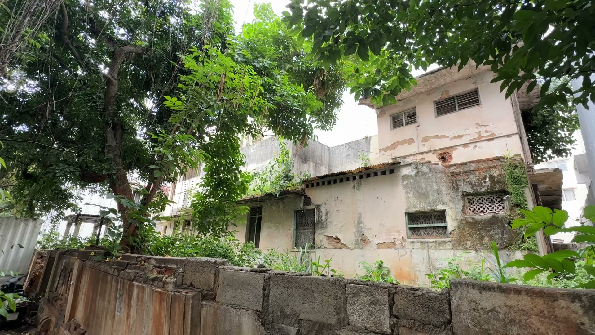The house seen from its front garden.